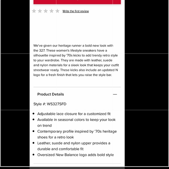 NEW BALANCE 327 SOLD OUT Wsz8 COLOR:White Moonbeam - Picture 5 of 5